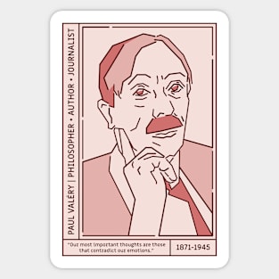 Paul Valéry Literary Giant Sticker